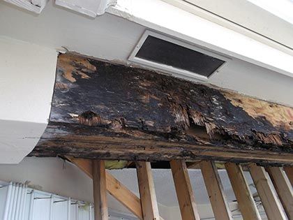 rotted beam